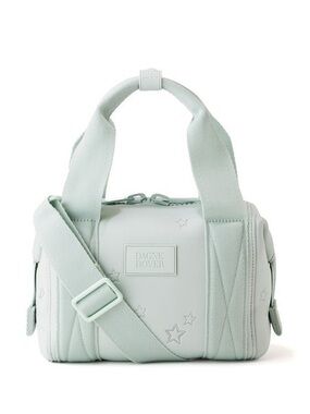 Dagne Dover Mint Star-Embossed Mini Crossbody Weekender